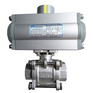 Van bi điều khiển bằng khí nén Van bi điều khiển bằng khí nén