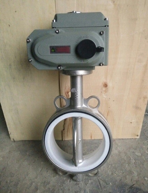 Van bướm inox điều khiển điện đóng mở On Off Van bướm inox điều khiển điện đóng mở On Off