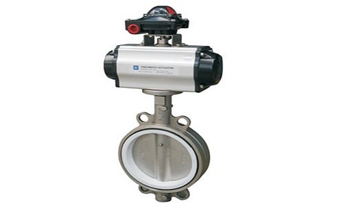 Van bướm inox điều khiển khí nén có kèm công tắc giám sát Van bướm inox điều khiển khí nén có kèm công tắc giám sát