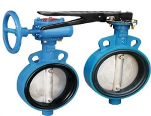 Van bướm Butterfly valves được dùng trong các hệ thống công nghiệp ngành nước