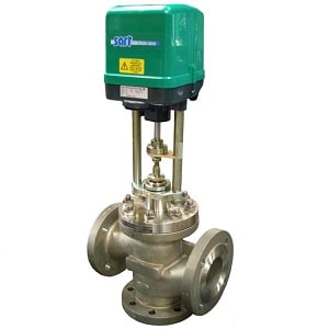 Van cầu 3 ngã điều khiển điện tuyến tính Van cầu 3 ngã điều khiển điện tuyến tính