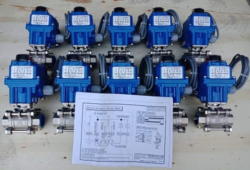 Van điều khiển bằng motor điện Van điều khiển bằng motor điện