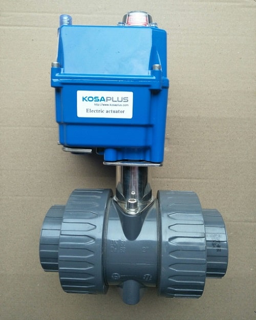 Van bi nhựa điều khiển bằng điện Kosaplus Hàn Quốc Van bi nhựa điều khiển bằng điện Kosaplus Hàn Quốc