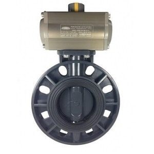 Van bướm upvc điều khiển khí nén