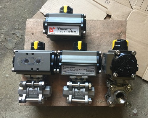 Pneumatic actuator valve (Van bi điều khiển khí nén) Pneumatic actuator valve (Van bi điều khiển khí nén)