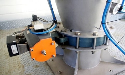 Van bướm xi măng điều khiển khí nén lắp đặt silo Van bướm xi măng điều khiển khí nén lắp đặt silo