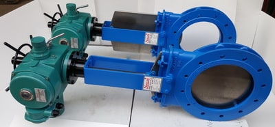 Van cổng dao điều khiển bằng motor điện