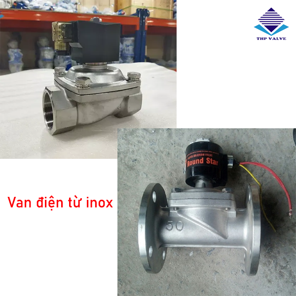 Solenoid valve được làm từ inox